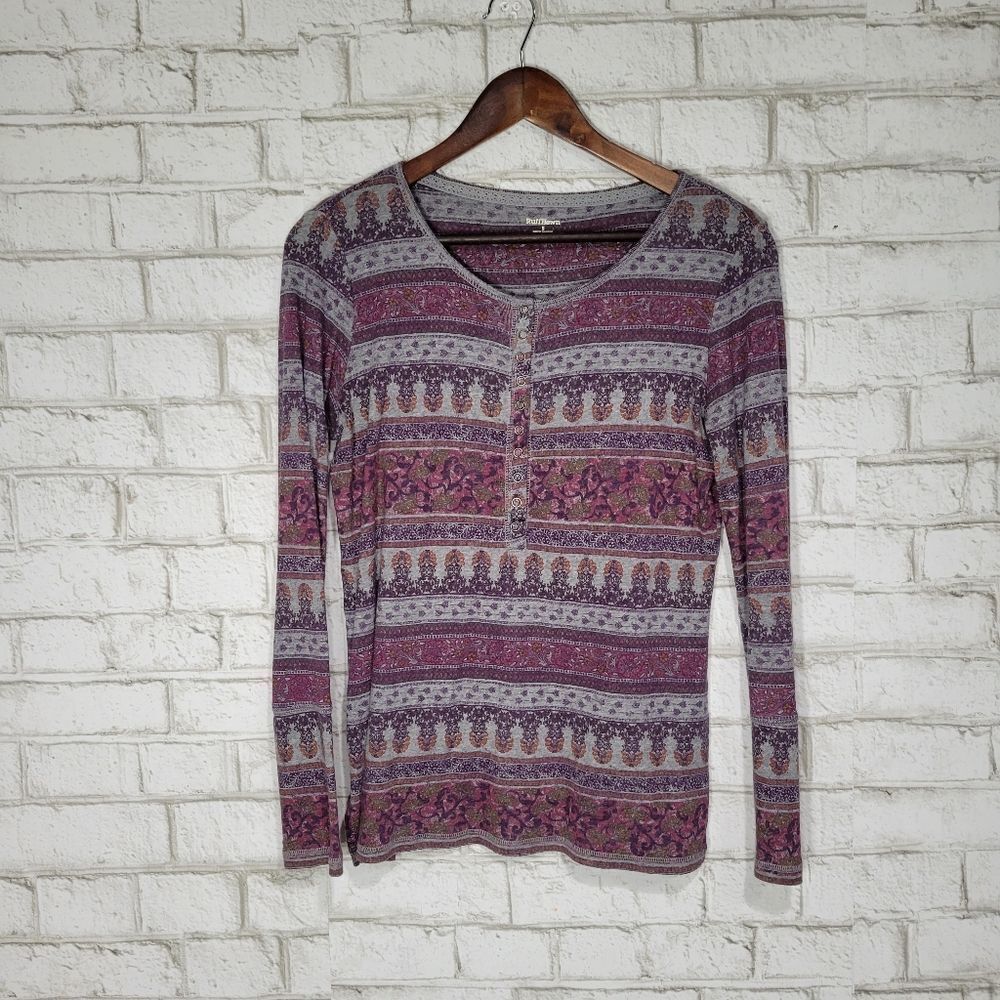 Ruff Hewn printed long sleeve top